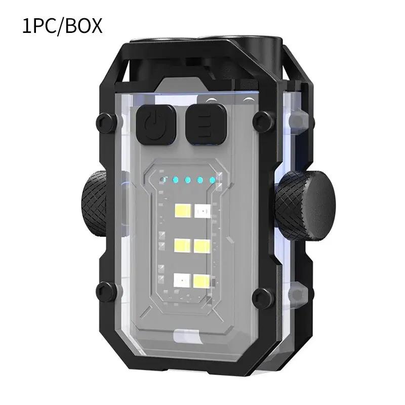 Super Bright Powerful Pocket Torch Light LED Multifunctional Linterna Magnetic COB LED EDC Mini Keychain Flashlight Rechargeable