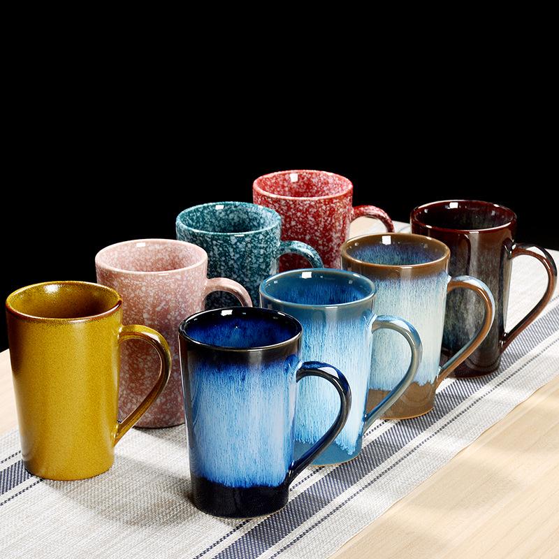 Creative Ceramic Jianzhan Color-Changing Mug - Versatile Tea, Coffee, or Water Cup for Home and Office