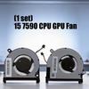 Laptops CPU + GPU Cooling Fan Coolers Radiators for 15 7590 7591 7590 P83F Seriess DC5V 0.5A Fan
