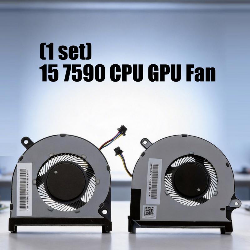 Laptops CPU + GPU Cooling Fan Coolers Radiators for 15 7590 7591 7590 P83F Seriess DC5V 0.5A Fan