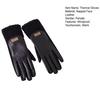 2 Stück Damen Kunstlederhandschuhe Wasserdicht Winddicht Touchscreen Outdoor Fahrradhandschuhe Winter Kaltes Wetter Warm Dick Thermohandschuhe