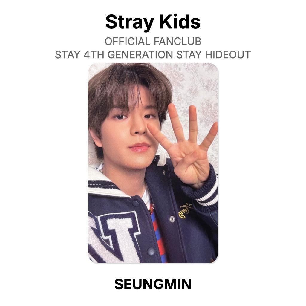 Stray Kids RESMİ FANCLUB STAY 4. NESİL STAY HIDEOUT Resmi Fotoğraf Kartı