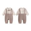 Babylove Gentleman Plaid Cotton Romper
