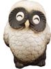 Shigaraki Ware Ornament, White Smiling Owl (large), 15cm Wide X 13.5cm Deep X 20cm High, 554-01