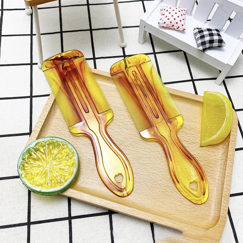 Hochwertiger doppelseitiger Läusekamm mit Griff, feinzahniger Flohkamm, Haarkamm zur Schuppenentfernung für Styling-Werkzeuge