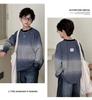 Felpa con maniche lunghe, girocollo, tie-dye a righe per ragazzi - Moda Autunno 2025