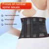 Lendenwirbelstützgürtel Stahlplattenstütze Doppelte Kompression Umfassende Passform Elastische Lendenwirbelsäule Fixiert Sport-Stützgürtel Outdoor-Sport