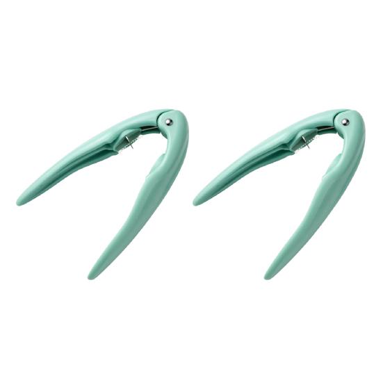 2Pcs Chestnut Opener Tool Stainless Steel Nut Cracker with Ergonomic Handle 3-in-1 Walnut Pecan Clip Cutter for Easy Shelling Peeling