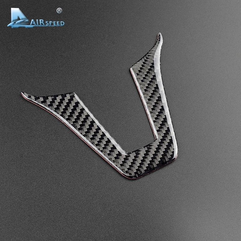 AIRSPEED for Mercedes Benz W204 W205 W211 W203 GLA GLC Sticker Accessories Carbon Fiber Interior Trim Car Steering Wheel