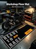 Ready To Race Long Floor Runner Rug Soft Flannel Non‑Slip Carpet Motorbike Racing Decor Mat For Garage Workshop Bedroom Motorcyc
