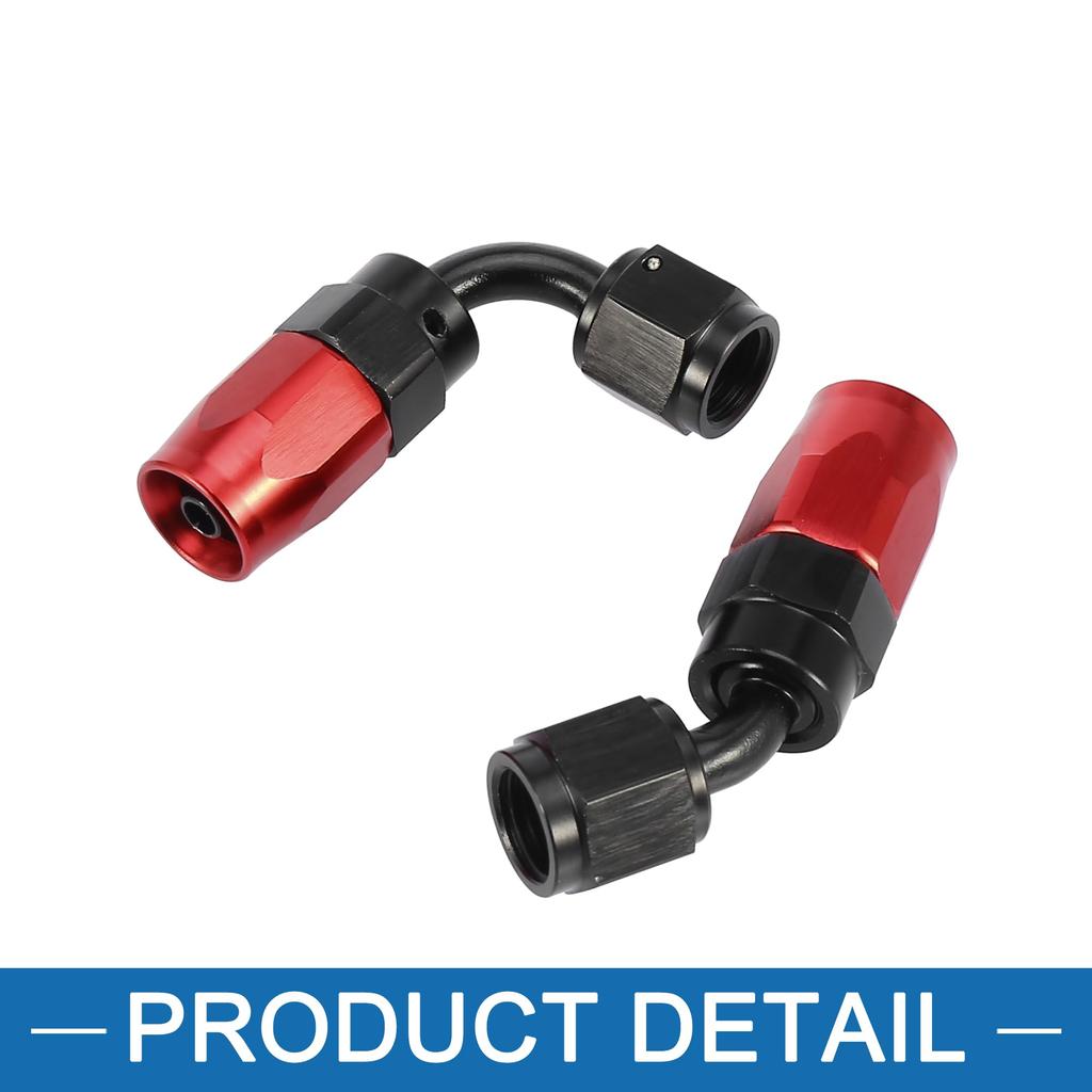 A ABSOPRO Vehicle Braided Fuel Line Hose PA Pipe 10ft 1/4" with AN4 End Fittings, CPE Gas Hose
