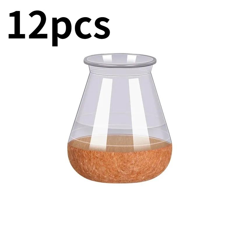 

12Pcs Chair Leg Floor Protectors for Hardwood Floors, Silicone Chair Caps Covers Furniture Pads Sliders Wrapped Felt Bottom 24 pcs