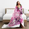 Ayesha Erotica Musician Flannel Blanket Quality Super Warm Singer Throw Blanket Winter Travel Living Room Graphic Bedspread