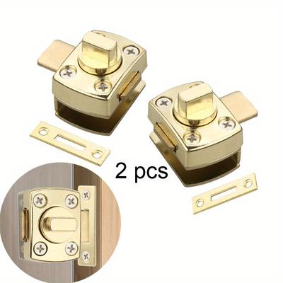 2pcs Home Hardware Door Bolts Catch Lock Door Lock Buckle Aluminum Alloy Garden Gate Shed Toilet Barn Sliding Door Bolt Latch