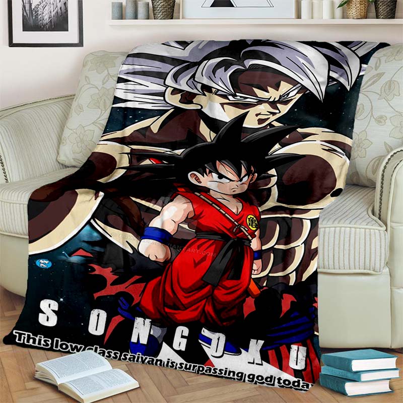 Dragon Ball Blanket Anime Flannel Blankets Goku Throw Blanket for Bed Sofa  Children Blanket Decor Christmas Blanket