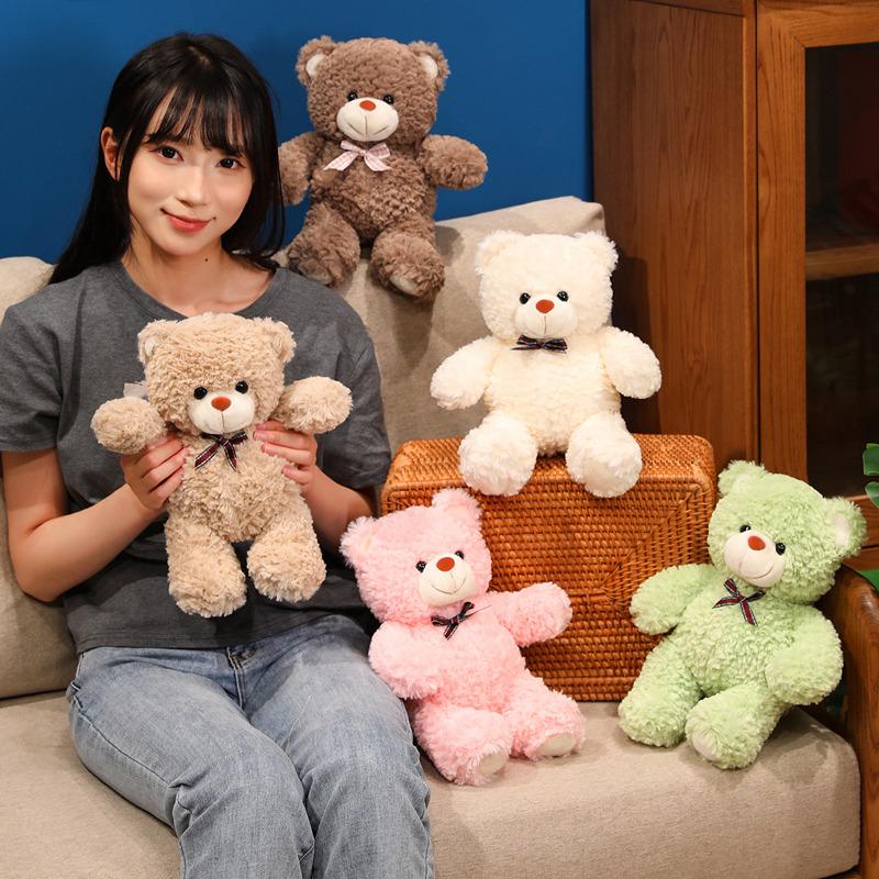 30Cm Teddy Bears Stuffed Animal Baby Shower Bear Plush Gifts Multiple Colors Cute Bear Sleeping Companion Dolls