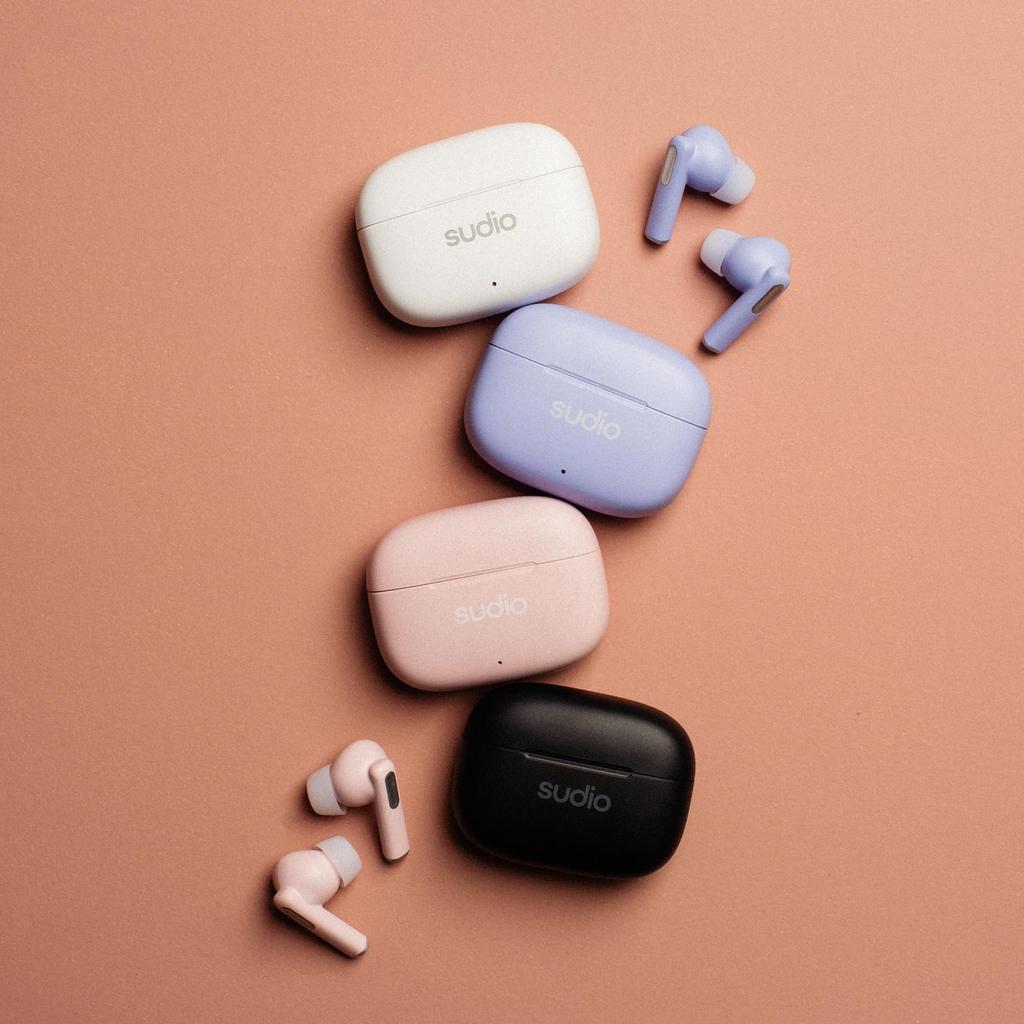 Genuine SUDIO A1 Pro Wireless Canal Active Noise Bluetooth with Compatible with iOS IPX4 Waterproof Scandinavian Gift [Domestic Product] (Pink)