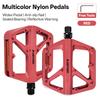 Bicycle Flat Pedals Ultralight MTB Road Bike Flat Pedal Platform Widen Nylon Cycling Footrest Mountain Folding Cycle Pedal Parts 6