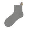 Socks Women's Autumn Lift Ear Mid-calf Socks Simple Embroidery Women's Socks Do Not Fall Off The Heel Anti-odour Sweat Boneless Socks