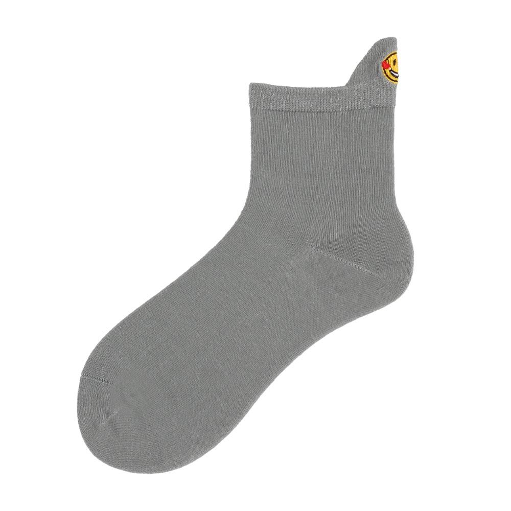 Socks Women's Autumn Lift Ear Mid-calf Socks Simple Embroidery Women's Socks Do Not Fall Off The Heel Anti-odour Sweat Boneless Socks