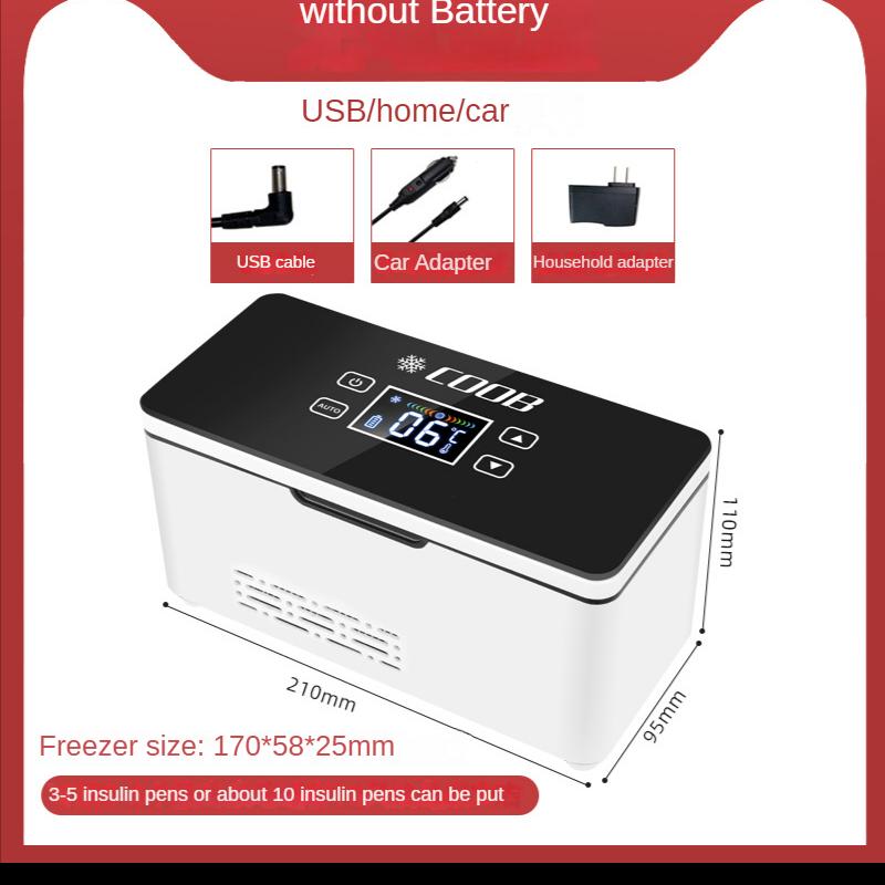 

Портативный дорожный морозильник для лекарств, диабетический инсулиновый охладитель, мини-холодильник, коробка-холодильник для путешествий в машине и домашнего использования, для хранения