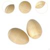 2 Pcs Holz Ei Shaker Hand Instrument Kompakte Musical Spielzeug Geschliffen