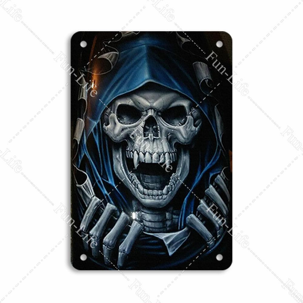 Easter Plaque Metal Tin Signs Shabby Chic Painting Poster Skeleton Vintage Wall Art Sticker Pub Bar Home Casino Decor 20x30 cm