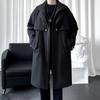 ROMON Men's Mid-Length Double-Collar Trench Coat