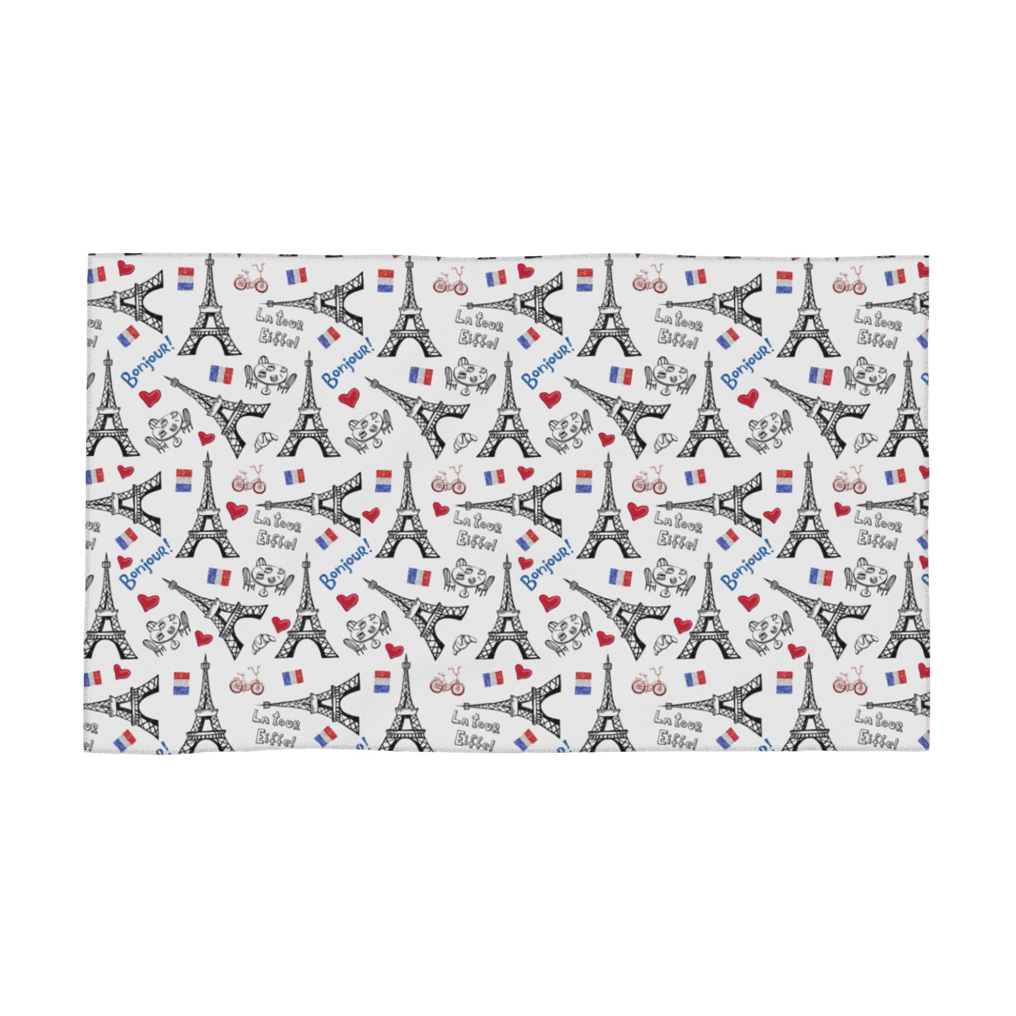 

Addicted to Paris France Soft Face Towel Quick Dry Pool Bath Cotton Towels Absorbent W30*H60(CM)