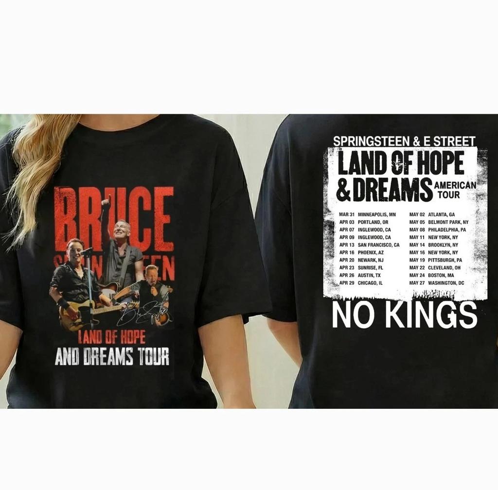 Bruce Springsteen Land of Hope & Dreams Tour 2026 US T-Shirt
