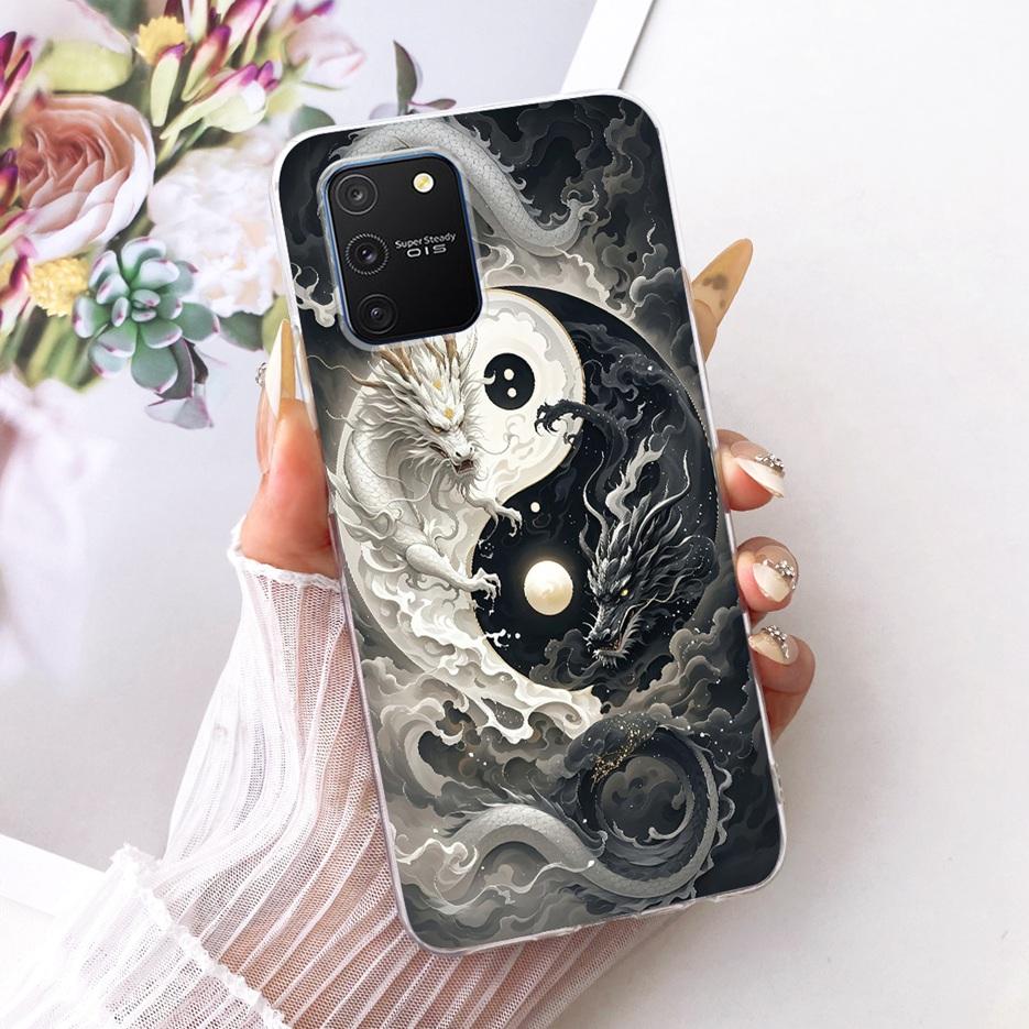 For Samsung Galaxy S10 Lite Case SM-G770F Luxury Butterfly Tree Painted Cover Soft Silicone Phone Case For Samsung S10 Lite Bags