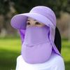 Anti-UV Shawl Mask Hat Face Covering Neck Protection Cap Fisherman Hat Sunshade Shawl Cap  Women