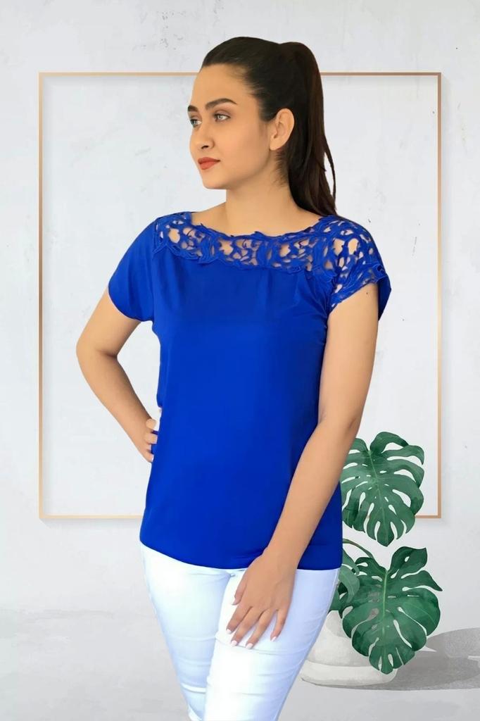 Damska Bluzka Duży Rozmiar Szata Bluzka Gipiura