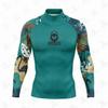 FRENESI Herren UPF 50 Langarm Rash Guard Surfen Tauchen Schwimmen UV-Schutz Schnelltrocknend Neoprenanzug Oberteil