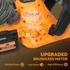 20" Cordless Hedge Trimmer, 18V Electric Hedge Cutter with 51cm Dual Action Blade, 2 x 4000mAh Batteries and Brushless Motor for Garden Branches