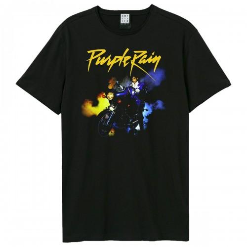 Amplified Unisex Adult Purple Rain Motorcycle Prince T-Shirt