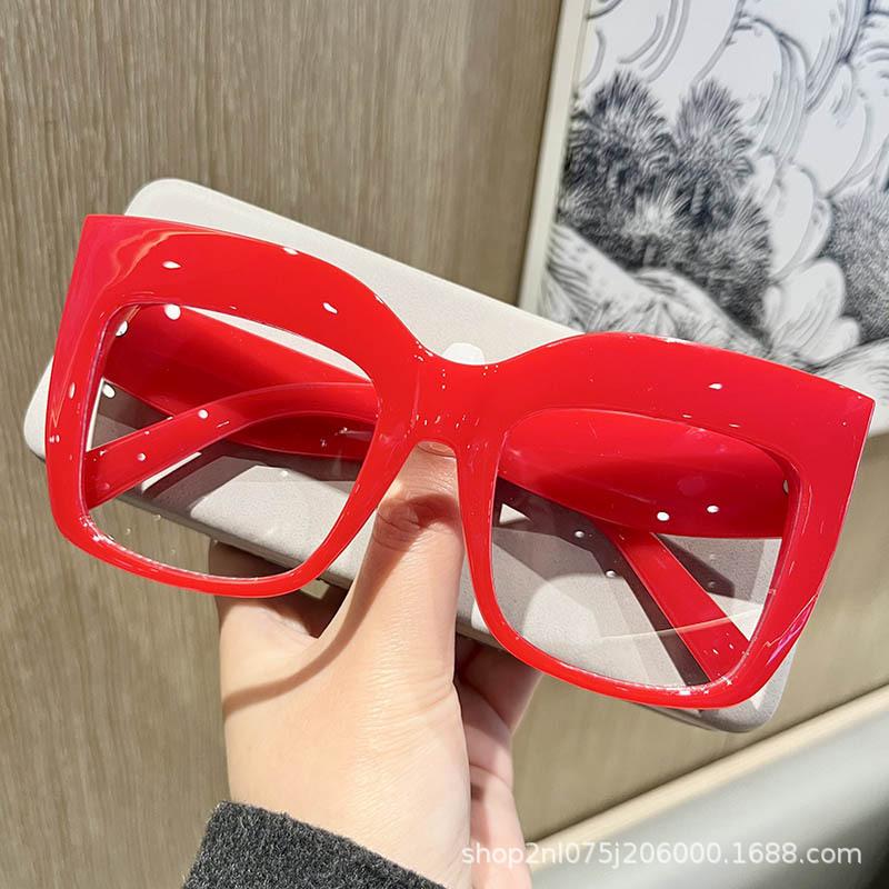 Fashion Oversized Cat Eye Optical Lenses Women Glasses Frames Blue Anti Blue Light Eyeglasses Luxury Brand Eyewear