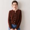 Women's 2026 Autumn-Winter Slim Fit Round Neck Cashmere Cardigan Sweater