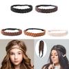 Forehead Hairband for Women Braiding Headband BohoStyle Frontlet Hairband Elegant Female Hair Decors Headpiece Ornament