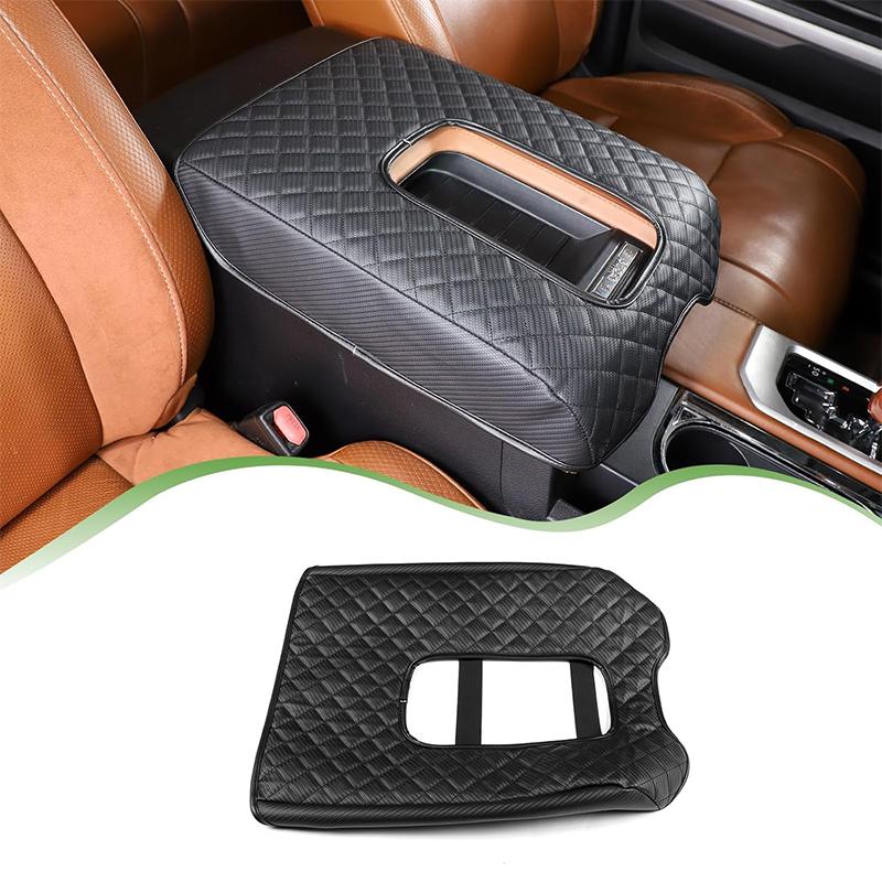 For Toyota Tundra 2007-2021 Car Center Console Armrest Cover Waterproof Leather Armrest Box Cushion Pad Protector Accessories
