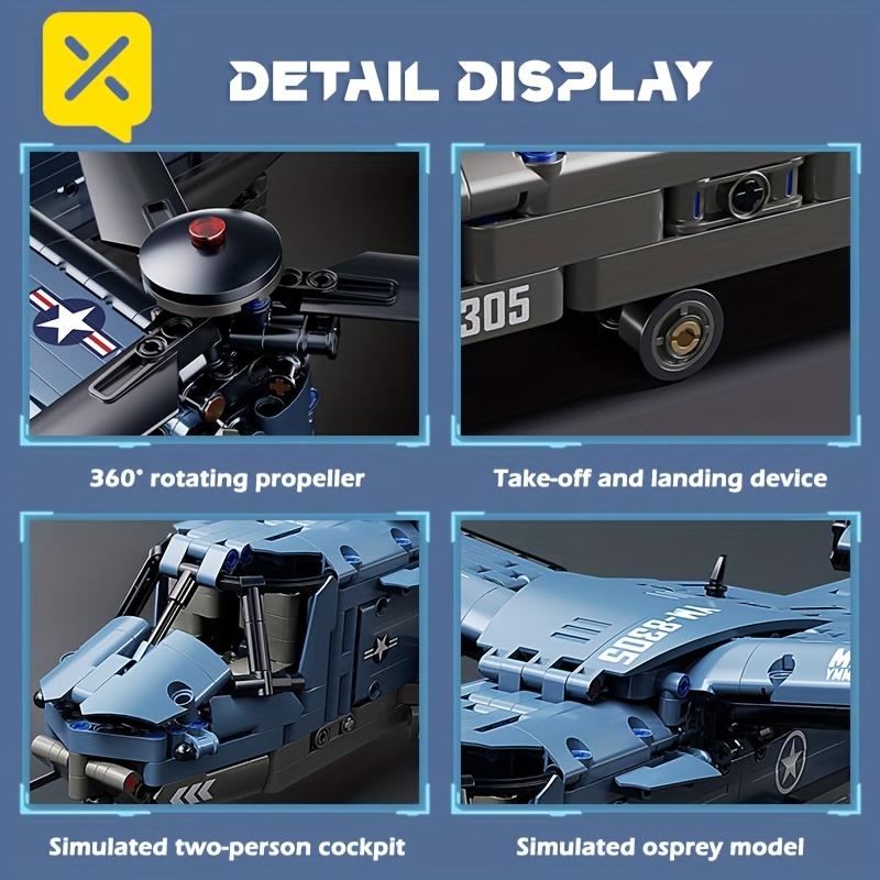 1486pcs Fighter Jet Building Blocks, Unlock a New Creative Assembly Experience with Exquisite Building Block Pieces.