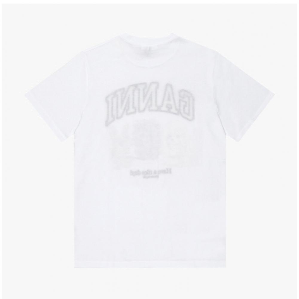 Ganni Animal Logo PrinT Women S T ShirT T4237 151