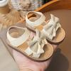 Girls' Bowknot Flat Sandals Casual Soft-Sole Beach Shoes for Toddlers & Children Elegant Cute Girls Shoes Bow Shoes