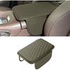 Upgraded Car Center Console Cover, Microfiber Leather Car Armrest Light Beige