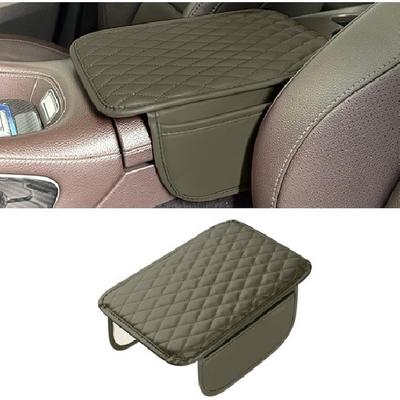 Verbesserte Auto Mittelkonsole Abdeckung, Mikrofaserleder Auto Armlehne Hellbeige