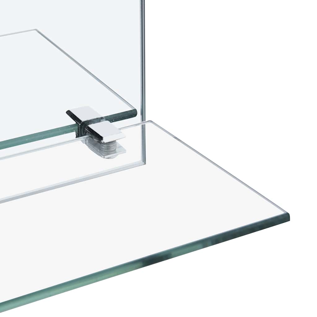 Wall Mirror with Shelf 20*40 cm Tempered Glass