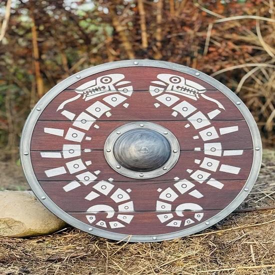 

Handmade Wooden Shield Norse Warrior Battle Shield Zelda Traveler’s Shield Medieval Reenactment LARP Shield Viking Decor