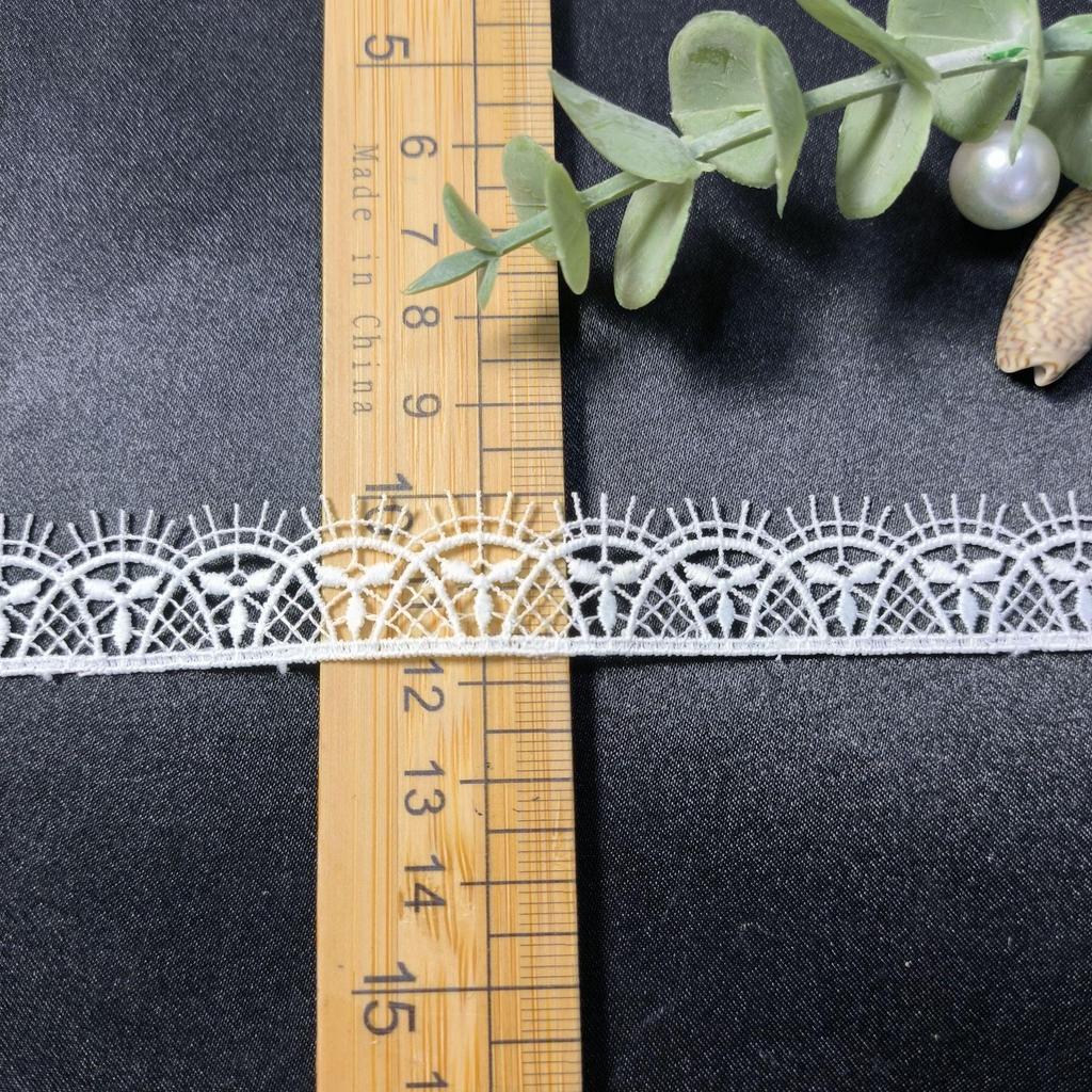 Hot Spot Transparent Mjölksilke Spets Bröllopskardin