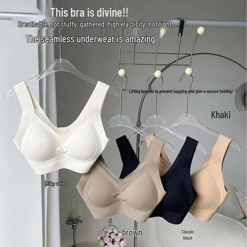 Seamless Wireless Anti-Gravity Mesh Back Bra for Women