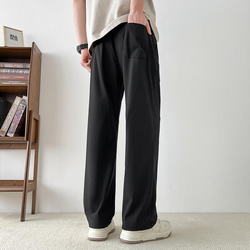 Yalu Men's Ice Silk Sun Protection Casual Straight Leg Pants